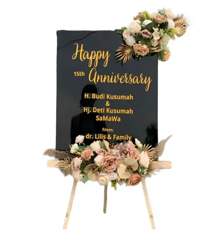 Papan Bunga Akrilik Demit